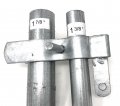 Chain Link Fence Drop Rod Forks Pressed Steel Without Bolts Fits O D 1-7 8 Inch