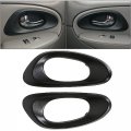 Door Handle Inside Trim Bezels For 2002-2009 Chevrolet Trailblazer Pair Driver Passenger Rh Lh Black Left Right Set 