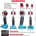 Plastic Water Pipe Welder Cordless Handheld Socket Fusions Kit Rechargeable Ppr Welding Machine With 6 Die Heads For Pe Pb Hdpe