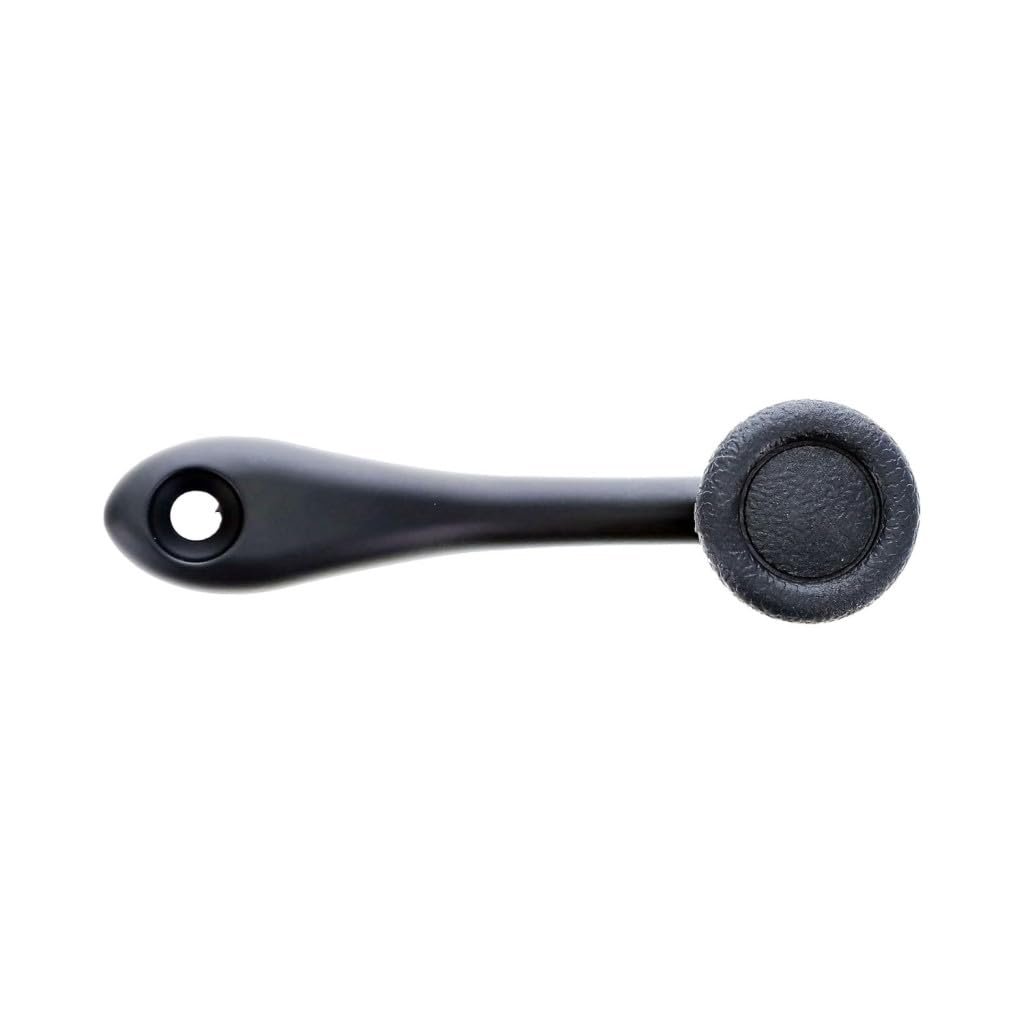 Window Crank Handle For Peterbilt 379 2002 2003 2004 2005 Metal Black Bolt On Shaft Attachment 115 Millimeters Arm Length