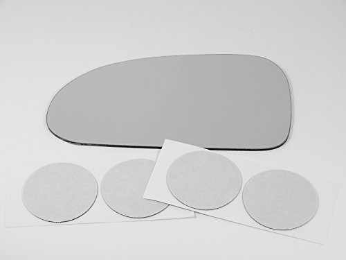 Driver Side Mirror Glass Lens For 97-01 Hyundai Tiburon Convex Replacement Without Backing Plate With Adhesive