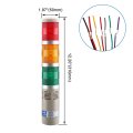 Baomain Industrial Signal Light Column Led Alarm Round Tower Indicator Flash Warning Buzzer Red Green Yellow Dc 24v Lta-502wj
