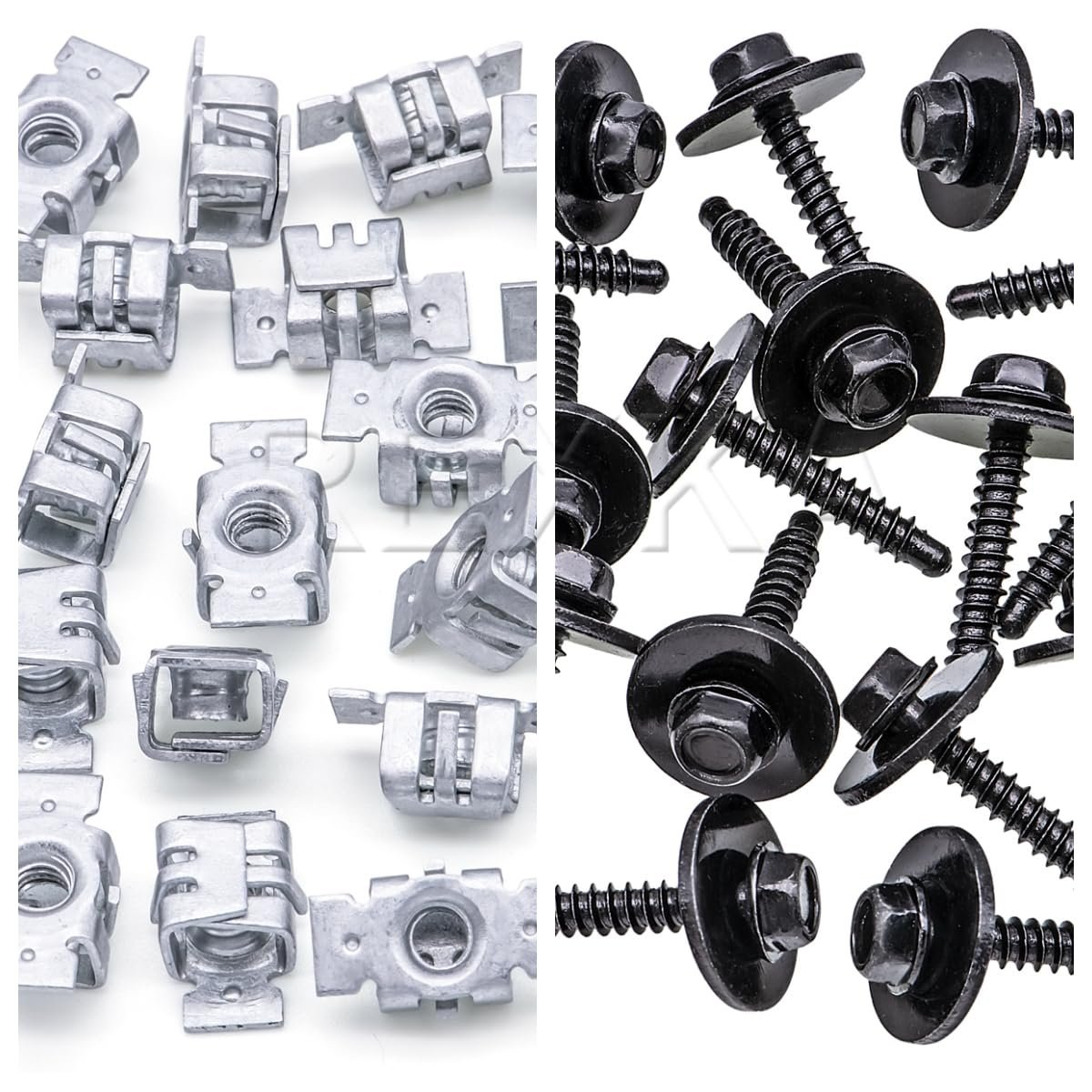 Rexka 20 Sets M4 2x1 41x25 Multi-purpose Bolt U Nuts 11609952 11547421 For Gm Chevy Hummer Buick Cadillac Saturn Gmc