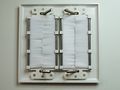 Riteav Dual Gang Wall Plate With Brush Bristles White 