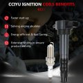 Ignition Coils And Spark Plugs Uf532 For Mitsubishi Outlander Lancer Galant Eclipse 2 4l 4 4 Set Stable Engine Performance