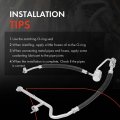 A-premium A C Suction And Discharge Hose Assembly Compatible With Ford Expedition 2004 Lincoln Navigator 2003-2004 Rear