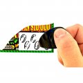 Nwsrayu Plastic Scraper Tool Keychain For Lottery Ticket Labels Films Thumb Shaped Keyring Scratcher Sublimation Multi-purpose