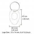 Nwsrayu Plastic Scraper Tool Keychain For Lottery Ticket Labels Films Thumb Shaped Keyring Scratcher Sublimation Multi-purpose