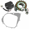 Caltric Stator And Regulator Rectifier With Gasket Compatible Yamaha Moto-4 350 Yfm350 1990-1994