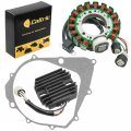 Caltric Stator And Regulator Rectifier With Gasket Compatible Yamaha Moto-4 350 Yfm350 1990-1994