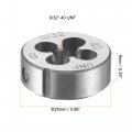 Uxcell Round Threading Dies 9 32 -40 Unf Alloy Tool Steel Machine Thread Repair Hand