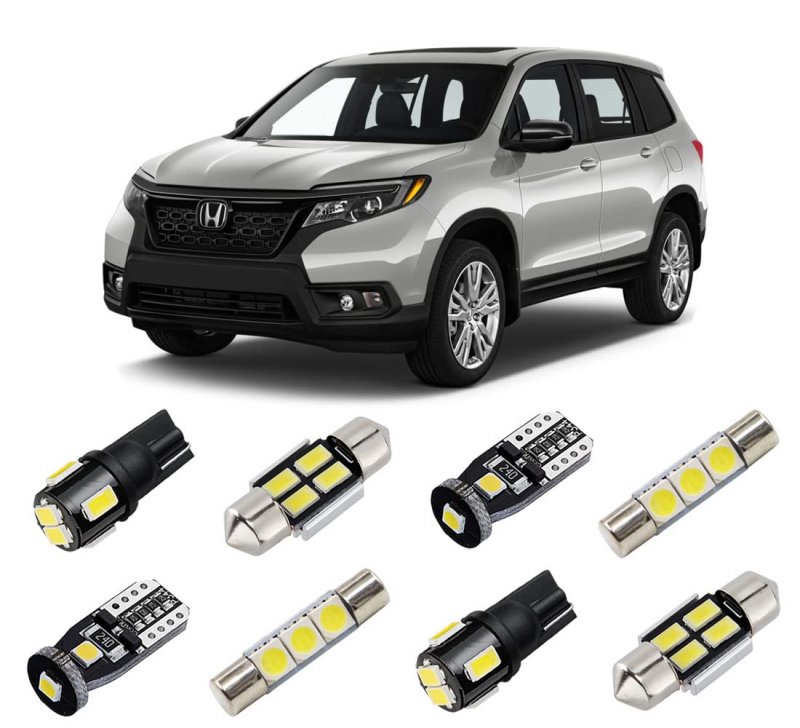 Brishine White Interior Led Lights Kit For Honda Passport 2019 2020 2021 Super Bright 6000k Light Bulbs Package Install Tool