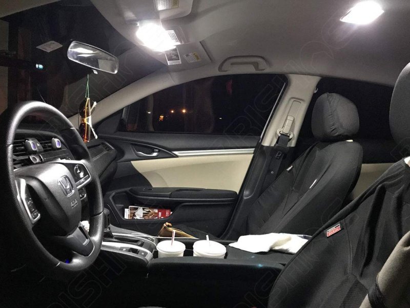 Brishine White Interior Led Lights Kit For Honda Passport 2019 2020 2021 Super Bright 6000k Light Bulbs Package Install Tool