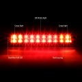 Compatible With 09-14 Ford F150 Full Led Tail Light Dual-row 3rd Third Brake Cargo Lamp Chrome Red