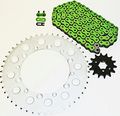 Kawasaki Kx250 Kx 250 Green Chain And Sprocket 13 50 116l 