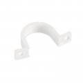 Uxcell Pvc Pipe Straps 200pcs 25mm 1 Conduit Clamp Clip Two Hole Plastic For Pipes Cables