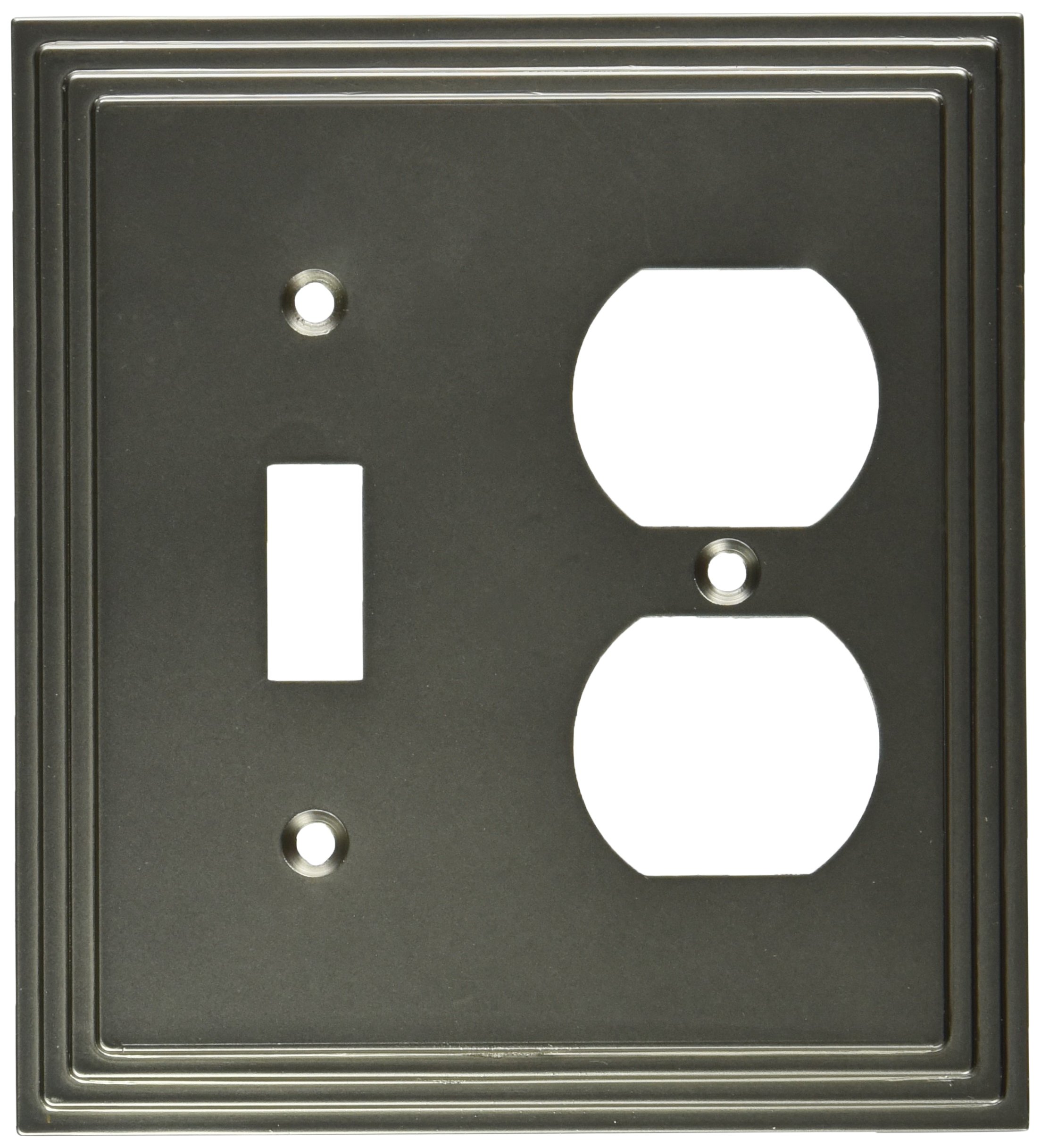 Amertac 84tdn 1 Toggle Duplex Steps Wallplate Nickel