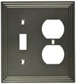 Amertac 84tdn 1 Toggle Duplex Steps Wallplate Nickel 