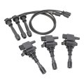Aip Electronics Tune Up Kit Complete With Ignition Coils And Oe Equivalent Spark Plug Wires For 2003-2006 Kia Sorento 3 5l V6