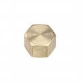 Uxcell Brass Cap 5pcs 1 4g Female Pipe Fitting Hex Compression Stop Valve Connector