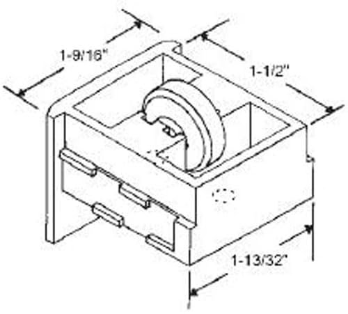 Window Roller Assembly Nylon Wheel 5 8 Diameter Package