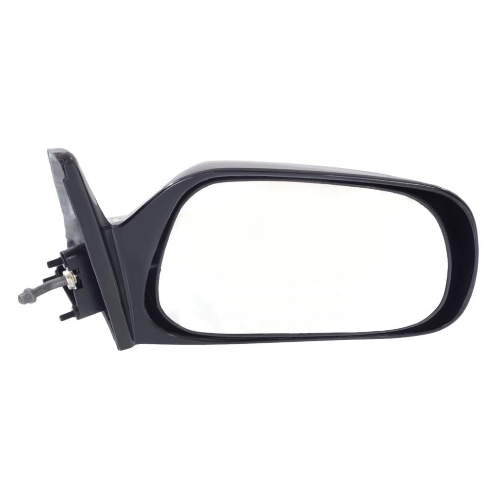 Toyota Corolla 1990 1991 1992 Door Mirror Passenger Side Non-heated Manual Remote Glass Paintable Non-folding Replacement For