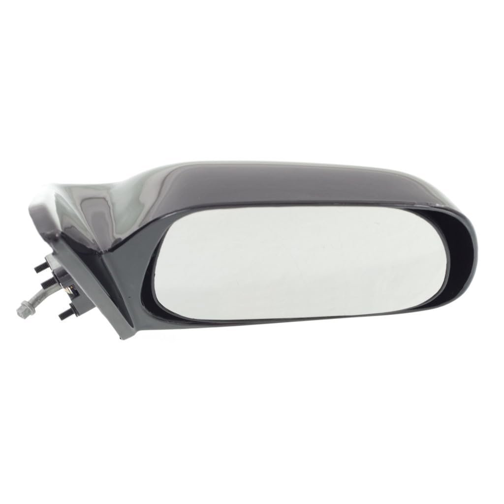 Toyota Corolla 1990 1991 1992 Door Mirror Passenger Side Non-heated Manual Remote Glass Paintable Non-folding Replacement For
