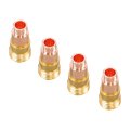 22 Pcs Tig Welding Fittings For Wp-17 18 26 Torch Kit With 10 Glass Cups And Stubby Gas Lens