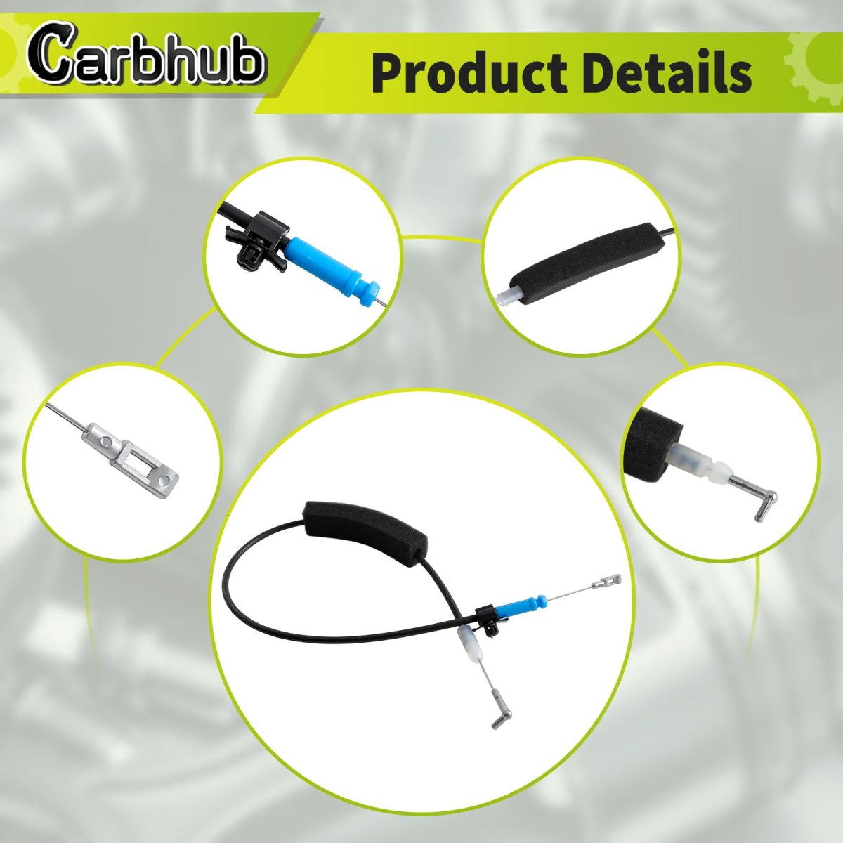 Carbhub Front Door Handle Release Cable For Honda Civic 2006-2011 Driver And Passenger Side Interior Latch Replaces Parts