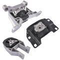 3pcs Engine Mount Set A5592 A5520 A5612 Replacement For 23-2016 Ford Escape 1 6l 2017-2019 1 5l Automatic Motor Kit 