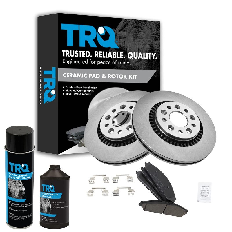 Front Brake Pad And Rotor Kit With Chemical Ceramic For 2005 2007 Ford Five Hundred Freestyle 2008 2009 Taurus X Mercury