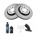 Front Brake Pad And Rotor Kit With Chemical Ceramic For 2005 2007 Ford Five Hundred Freestyle 2008 2009 Taurus X Mercury