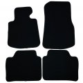Ikon Motorsports Floor Mats For Bmw F32 4 Series 2014-2020 Factory Fitment Carpet Front Rear Black 4pc Nylon 