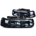 Compatible With Chevy Tahoe Suburban Gmt800 Pair Of Smoke Lens Headlight 3rd Brake Light Red