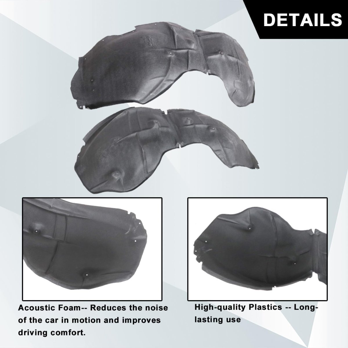 2pcs Front Fender Liners Left Right For Chevrolet Suburban Tahoe 2021 2022 2023 2024 Replace 84856823 84856824