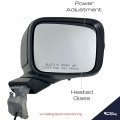 Spieg Passenger Side Mirror For 2015-2023 Jeep Renegade Right View Assembly Power Adjusted Heated Glass Turn Signal Light