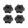 Clamping Handle Screw Knobs M6 Threaded Star-shape 4pcs 