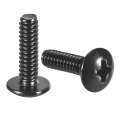 8-32 X 1 2 Truss Head Phillips Machine Screws Full Thread Drive 304 Stainless Steel 18-8 Black Oxide Finish Quantity 50 