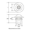 Dream Lighting Led Courtesy Light Eyeball Shape Warm White