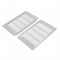 Uxcell 150mm X 250mm Aluminum Alloy Wardrobe Cupboard Ventilation Air Vent Grille 4pcs