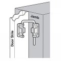 Prime-line U 10536 Sliding Door Loop Lock 2-1 4 In Steel Nickel Plated Right Hand Single Pack
