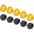 Cab Marker Light 5 Piece Set With Red Led Bulbs And Wiring For 1973 To 1991 Chevrolet Gmc Trucks Smoke Lens Roof Running Lights 