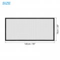 Uxcell Window Screen Mesh 28 X 55 Diy Fiberglass Netting Black Frame With Hook And Loop Adhesive Edging Grey For Bedroom Living