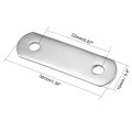 Uxcell Repair Plate 34mmx10mm Flat Fixing Mending Corner Brace Bracket Connector Pack Of 50