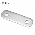 Uxcell Repair Plate 34mmx10mm Flat Fixing Mending Corner Brace Bracket Connector Pack Of 50