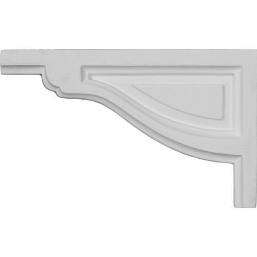 Ekena Millwork Sb08x05tr-l 8-inch W By 5-inch H 1 2-inch D Small Traditional Stair Bracket Left