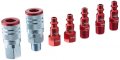 Milton Colorfit Coupler Plug Kit M-style Red 1 4 Npt 7-piece 