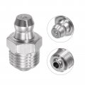 Uxcell 304 Stainless Steel Straight Grease Fitting M10 X 1mm Thread Hydraulic Accessories 20pcs