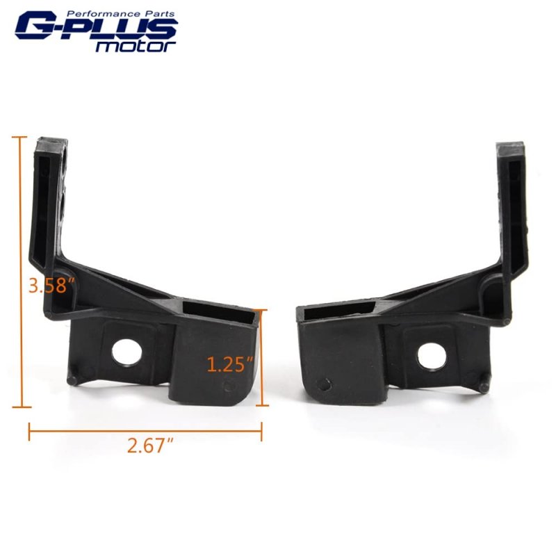 Headlight Lamp Mount Bracket Left Driver Right Passenger Side Compatible For Ford Fusion 2013-2016 Ds7z13a005a Ds7z13a004a