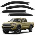 Partol Window Rain Guards Side Deflectors Visor Vent Deflector For Toyota Tacoma 2016-2023 Pack Of 4 